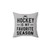 Hockey Season Pillow with Hockey Players Design