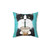 Tuxedo Cat Iced Coffee Throw Pillow