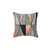 Concrete and Copper Triangles Pillow