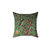 Chinoiserie Style Decorative Pillow with Birds and Floral Design