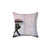 Banksy Rainbow Umbrella Girl Decorative Pillow