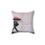Banksy Rainbow Umbrella Girl Decorative Pillow