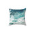 Blue Ocean Waves Pillow - Coastal Home Decor