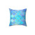 Aqua Mermaid Scale Pattern Decorative Pillow