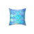 Aqua Mermaid Scale Pattern Decorative Pillow