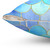 Aqua Mermaid Scale Pattern Decorative Pillow