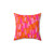 Abstract Painterly Brush Strokes Pillow