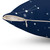 Navy star constellation decorative pillow