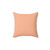 Peach-Orange Solid Color Throw Pillow