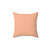 Peach-Orange Solid Color Throw Pillow