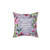 2021 Year Text Hummingbird & Flower Pillow