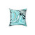 Marble Swirl Pastel Turquoise Accent Pillow