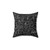 Physics Equations Black Pillow - Science and Math Decor