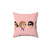 Vintage Pink Ladies Pillow