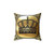 Ornate Baroque Throw Pillow with Gold Greek Key Design