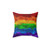 Abstract Rainbow Flag Pillow