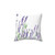 Lavender watercolor painting on a pillow