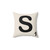 Scrabble Tile S Pillow - Decorative Geeky Word Accent Throw Pillow