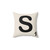 Scrabble Tile S Pillow - Decorative Geeky Word Accent Throw Pillow