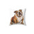 English Bulldog Illustration Decorative Pillow
