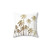 Glamorous gold tropical palm tree print pillow