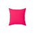 Bright Fluorescent Neon Pink Pillow