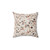 Terrazzo pattern beige, white and grey throw pillow