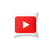 Colorful Youtube Logo Pillow