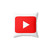 Colorful Youtube Logo Pillow