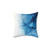Blue Tides Abstract Alcohol Ink Painting Pillow