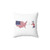 Long Distance Love Flag Pillow