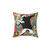 Colorful Flower Thrower Pop Art Pillow