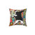 Colorful Flower Thrower Pop Art Pillow