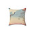 Red-Crowned Crane Vintage Japanese Art Pillow