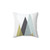 Mid-Century Scandinavian Mountain Throw Pillow