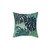 Monstera Melt Green Pillow with Tropical Leaf Design