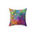 Colorful geometric painting pillow