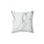 White marble pillow with grey veins