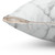 White marble pillow with grey veins