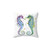 Seahorse Watercolor Decorative Pillow