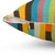 Retro Color Block Popsicle Sticks Blue Pillow