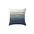 Blue Watercolor Crashing Waves Decorative Pillow