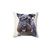 Adorable Black Miniature Schnauzer Pillow