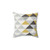 Textured Triangle Pattern Navy Gray Cream Pillow