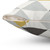 Textured Triangle Pattern Navy Gray Cream Pillow