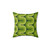 Retro Geometric Avocado Green Pillow