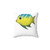 Cute Tropical Fish Emoji Throw Pillow