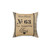 Vintage Burlap Ticker Design Throw Pillow