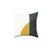 Abstract Geometric Minimalist Navy Blue, Mustard Yellow and White Pillow