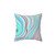 Preppy Abstract Pastel Lilac Purple Turquoise Pillow